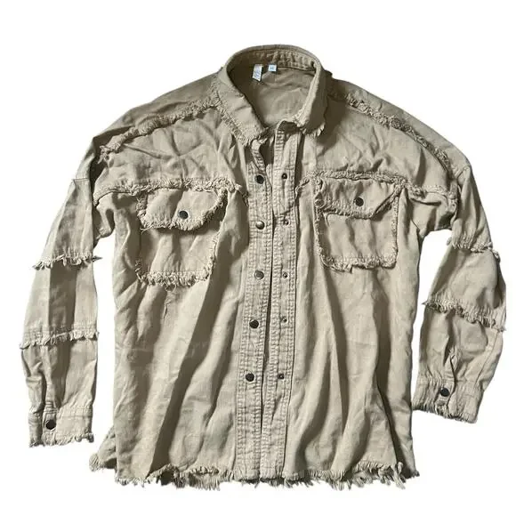 Elan Devan Rock & Roll Tan Jacket Size Medium Womens - Picture 3 of 5